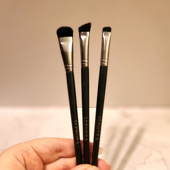 Sephora Eye Makeup Brushes Set of 3 NWOT NEW - Picture 5 of 6